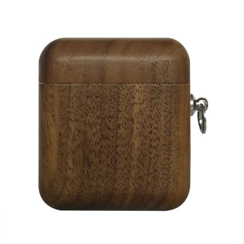 Wooden Earphone Protective Case For AirPods 1 / 2(Black Walnut)