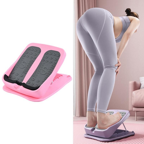 Foldable Tension Plate 9-Speed Adjustable Fitness Tilt Pedal, Specification: Pink Foldable Tension Plate 9-Speed Adjustable Fitness Tilt Pedal, Specification: Pink