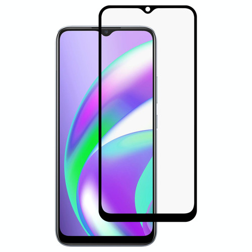 For OPPO Realme C12 Full Glue Full Screen Tempered Glass Film