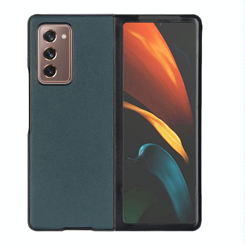 For Samsung Galaxy Z Fold2 5G Lambskin Texture Shockproof Protective Case(Green)