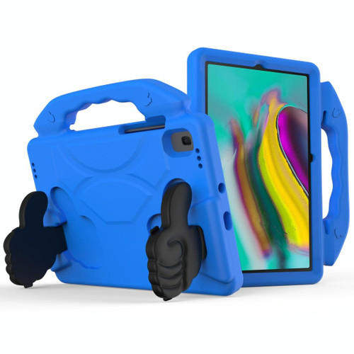 For Samsung Galaxy Tab S5e 10.5 / T720 Thumb Bracket EVA Shockproof Tablet Case(Blue)