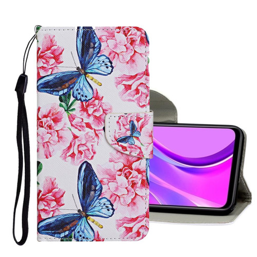 For Xiaomi Redmi 9A Colored Drawing Pattern Horizontal Flip Leather Case with Holder & Card Slots & Wallet(Butterfly and Flowers)