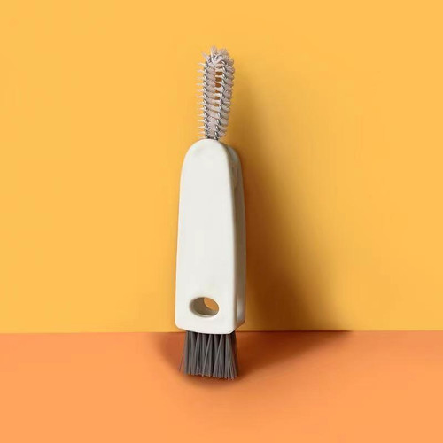 4 PCS 3 in 1 Cup Cleaning Brush Pacifier Gap Interior Brush(White)