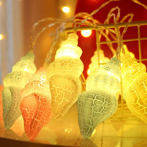 3m 20 LEDs USB Power Small Conch Creative LED Light String Home Room Holiday Decoration(Warm White Light)