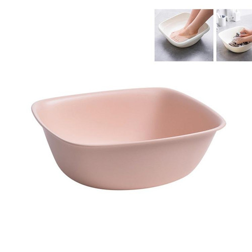 5 PCS Small Home Dormitory Cute Square Laundry Washing Vegetable Wash Basin28.28x28.28x10cm(Pink)