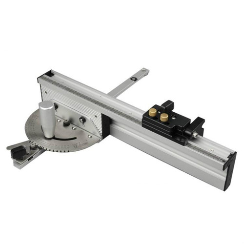 Woodworking Pusher Slide Ruler Woodworking Table Saw Measuring Tool, Style:Aluminum Handle + 450mm  Limit