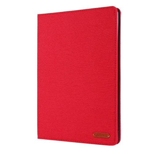 For iPad 10.2 Cloth Style TPU Flat Protective Shell(Red)