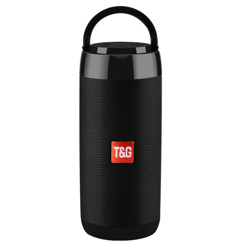 T&G TG113C Column Portable Bluetooth Mini Speaker FM Radio Waterproof Subwoofer Phone Holder Wireless Loundpeakers(Black)