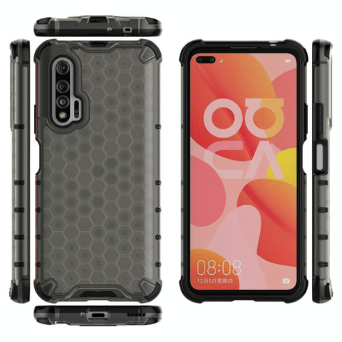 For Huawei Nova 6  Shockproof Honeycomb PC + TPU Case(Grey)