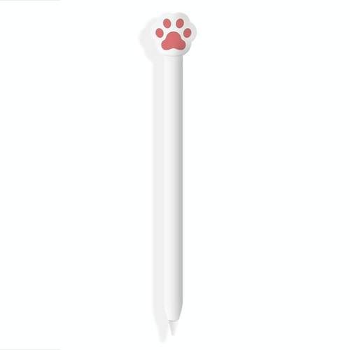 Cute Cartoon Silicone Protective Cover for Apple Pencil 1(White)