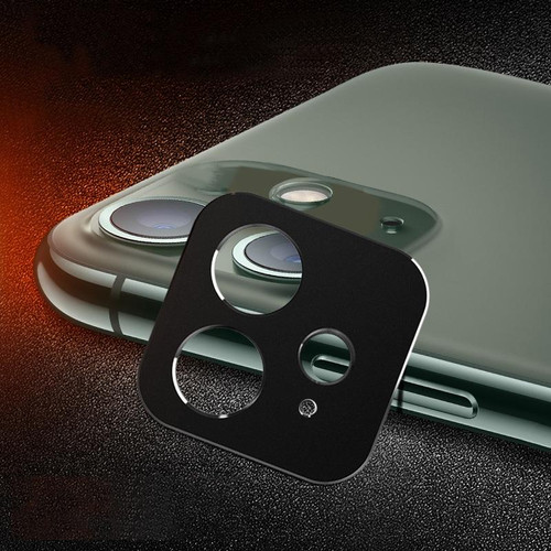 For iPhone 11 Rear Camera Lens Protection Ring Cover(Black)