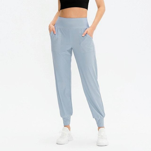 Autumn And Winter Loose Sports Trousers For Ladies (Color:Light Blue Size:S) Autumn And Winter Loose Sports Trousers For Ladies (Color:Light Blue Size:S)