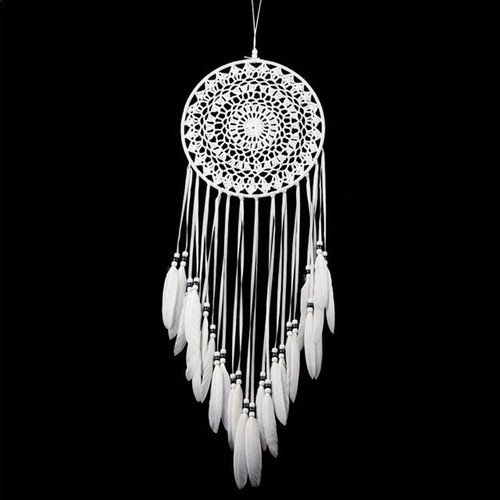 Creative Hand-Woven Crafts Dream Catcher Home Car Wall Hanging Decoration(White)