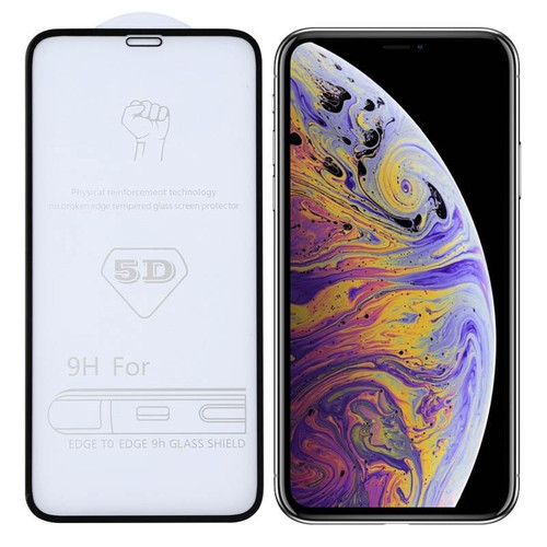 For iPhone XS Max/XSI Max 9H 5D Full Glue Full Screen Tempered Glass Film (2019)