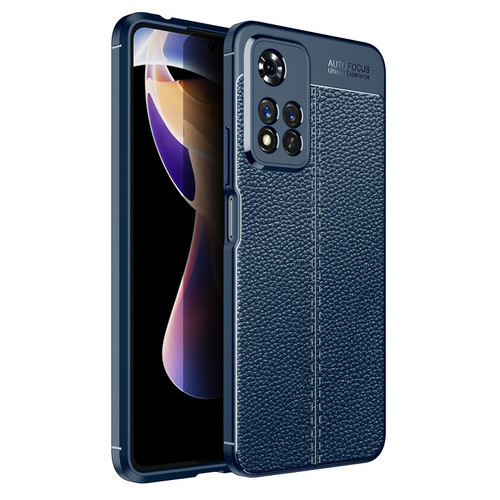 For Xiaomi Redmi Note 11 Pro Litchi Texture TPU Shockproof Phone Case(Blue)