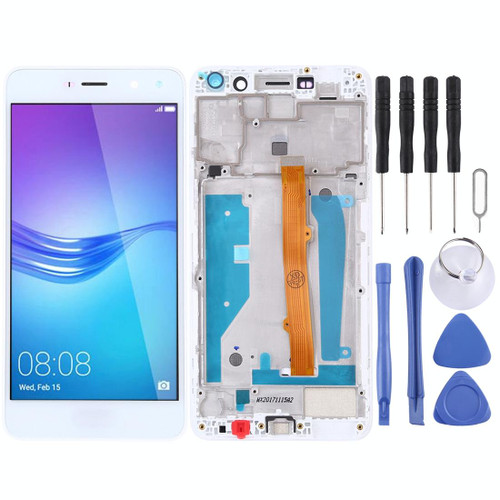 OEM LCD Screen for Huawei Y5 (2017) Digitizer Full Assembly with Frame (White)