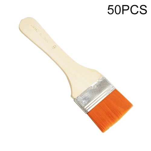 50 PCS Nylon Hair Painting Brush Oil Watercolor Water Powder Paint Brushe(8)