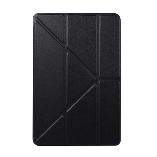 Honeycomb TPU Bottom Case Horizontal Deformation Flip Leather Case for iPad Mini 2019with Holder (Black)