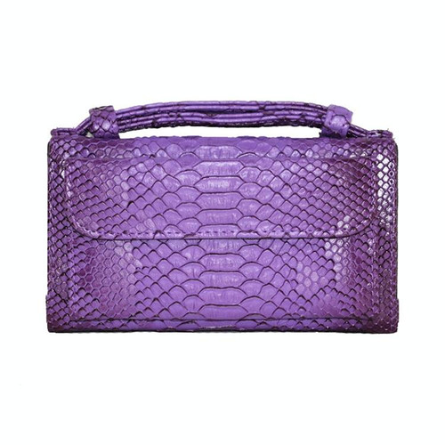 Genuine Leather Women Hand Bag Female Fashion Chain Shoulder Bag Luxury Designer Tote Messenger Bags(Purple)