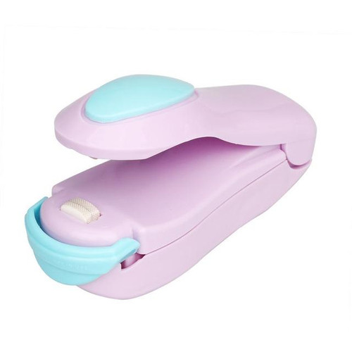 2 PCS Portable Mini Heat Sealing Machine Packing Plastic Bag Impulse Sealer(Purple)