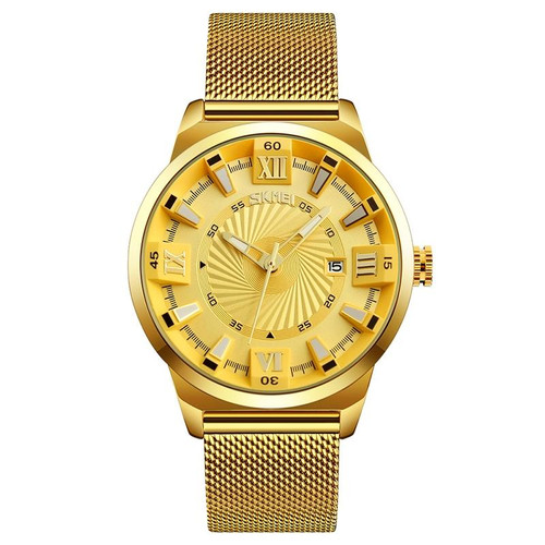 SKMEI 9166 Fashion Men Business Watch 30m Waterproof Metal Quartz Wristwatch(Gold) SKMEI 9166 Fashion Men Business Watch 30m Waterproof Metal Quartz Wristwatch(Gold)