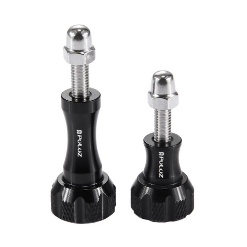 PULUZ CNC Aluminum Thumb Knob Stainless Bolt Nut Screw Set for GoPro Hero11 Black / HERO10 Black / HERO9 Black / HERO8 Black /7 /6 /5 /5 Session /4 Session /4 /3+ /3 /2 /1, DJI Osmo Action, Xiaoyi and Other Action Cameras(Black)