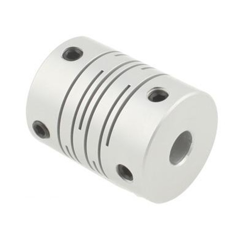 CNC Stepper Motor Flexible Coupling Coupler (6x10mm)(Silver)