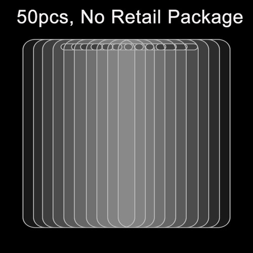 50 PCS for Huawei P8 0.26mm 9H Surface Hardness 2.5D Explosion-proof Tempered Glass Film, No Retail Package