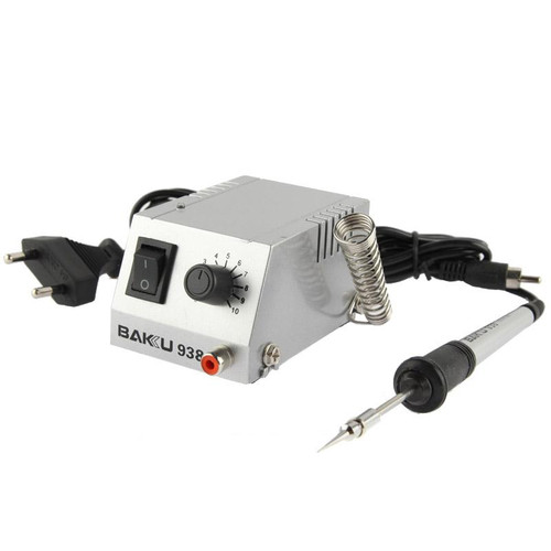 BAKU Powerful Mini Anti-static Soldering Station Welder Machine, EU Plug (BK-938)(Silver)