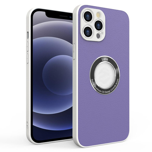 For iPhone 12 mini PU+PC+TPU Mobile Phone Protective Case (Purple)