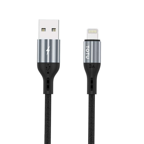 TOTUDESIGN BL-011 Speedy Series II 8 Pin Charging Data Cable, Length:2m(Grey)