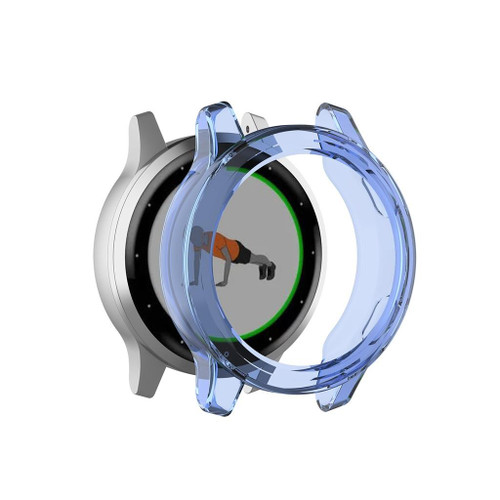 For Garmin Vivoactive 4 TPU Protective Shell(Clear Blue)