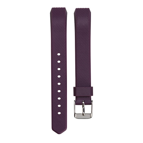 For Fitbit Alta Silicone  Watch Band with Buckle(Dark Purple)
