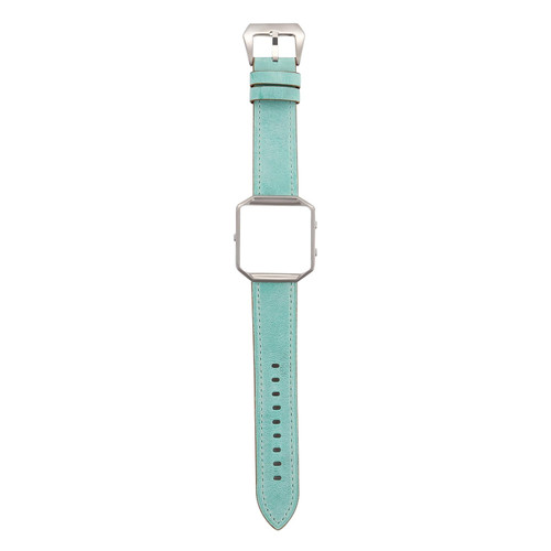 For Fitbit Blaze Fresh Style Leather Watch Band(Green)