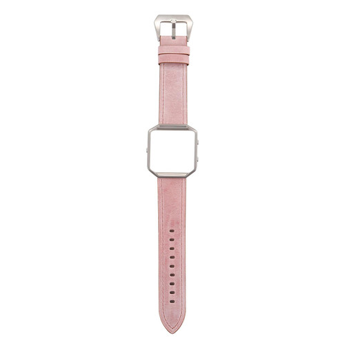 For Fitbit Blaze Fresh Style Leather Watch Band(Pink)