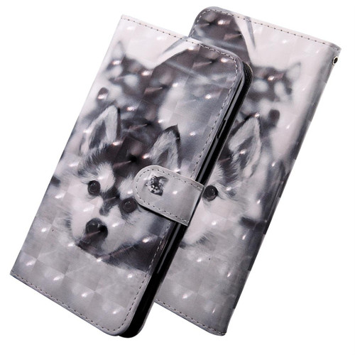 3D Coloured Drawing Pattern Horizontal Flip Leather Case with Holder & Card Slots & Wallet & Lanyard for LG K50 / Q60(Husky)
