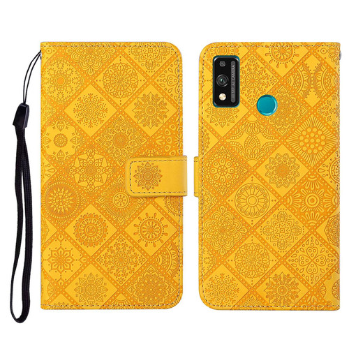 For Huawei Honor 9X Lite Ethnic Style Embossed Pattern Horizontal Flip Leather Case with Holder & Card Slots & Wallet & Lanyard(Yellow) For Huawei Honor 9X Lite Ethnic Style Embossed Pattern Horizontal Flip Leather Case with Holder & Card Slots & Wallet & Lanyard(Yellow)