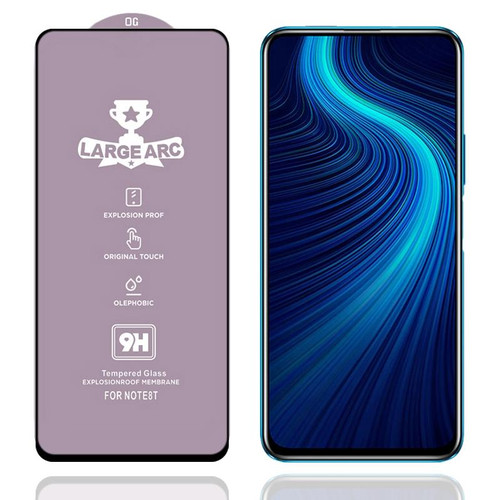 For Honor X10 5G 9H HD Large Arc High Alumina Full Screen Tempered Glass Film