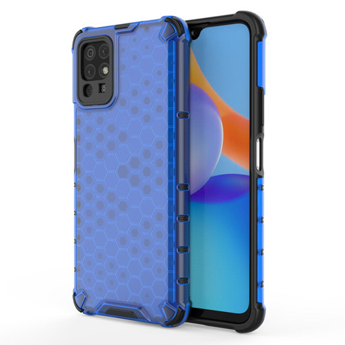 For Honor Play 5T Youth Shockproof Honeycomb PC + TPU Case(Blue) For Honor Play 5T Youth Shockproof Honeycomb PC + TPU Case(Blue)