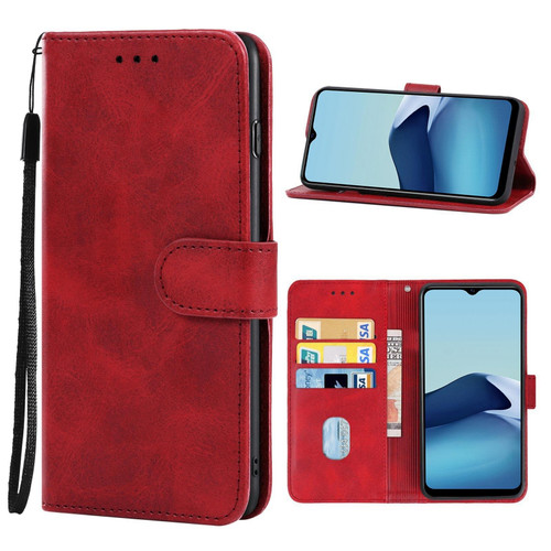 For vivo Y20 India / Y30 China / iQOO U1X / Y20S / Y12S / Y11S / Y20i / Y20A / Y20G / Y30G / iQOO U3X / Y12s 2021 Leather Phone Case(Red)