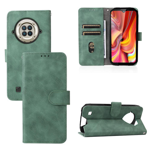 For DOOGEE S96 Pro Skin Feel Magnetic Buckle Calf Texture PU Phone Case(Green)