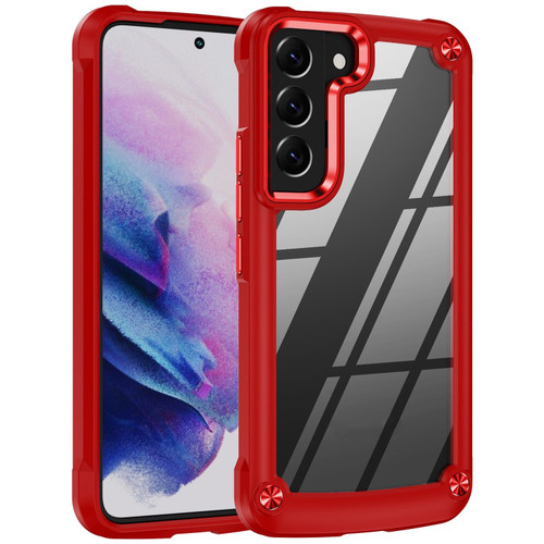 For Samsung Galaxy S21+ 5G TPU + PC Lens Protection Phone Case(Red)