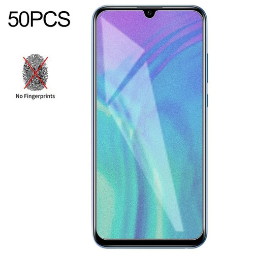 50 PCS Non-Full Matte Frosted Tempered Glass Film for Huawei Honor 20 Lite, No Retail Package