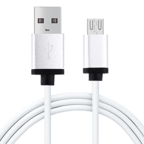 1M 3A Micro USB to USB Data Sync Charging Cable , For Samsung, HTC, Sony, Huawei, Xiaomi, Meizu and other Android Devices with Micro USB Port, Diameter: 4 cm(White)