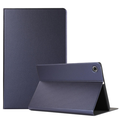 For Lenovo M10 Plus Voltage Craft Texture TPU Horizontal Flip Protective Case with Holder(Dark Blue)