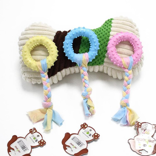Pet Toys TPR Bite Resistance Dog Supplies Cotton Rope Cloth Toys, Specification: Wallery(Random Color Delivery)