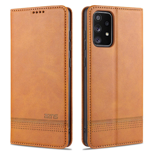 For Samsung Galaxy A52 5G / 4G AZNS Magnetic Calf Texture Horizontal Flip Leather Case with Card Slots & Holder & Wallet(Light Brown) For Samsung Galaxy A52 5G / 4G AZNS Magnetic Calf Texture Horizontal Flip Leather Case with Card Slots & Holder & Wallet(Light Brown)