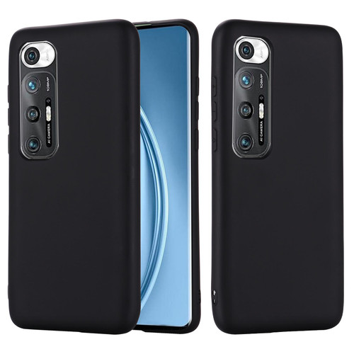 For Xiaomi Mi 10S Solid Color Liquid Silicone Dropproof Full Coverage Protective Case(Black)