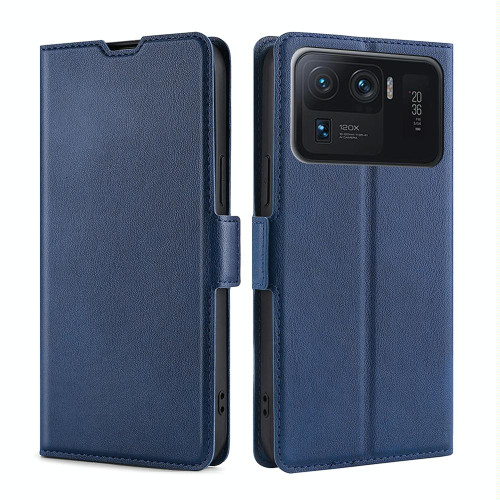 For Xiaomi Mi 11 Ultra Ultra-thin Voltage Side Buckle PU + TPU Horizontal Flip Leather Case with Holder & Card Slot(Blue) For Xiaomi Mi 11 Ultra Ultra-thin Voltage Side Buckle PU + TPU Horizontal Flip Leather Case with Holder & Card Slot(Blue)