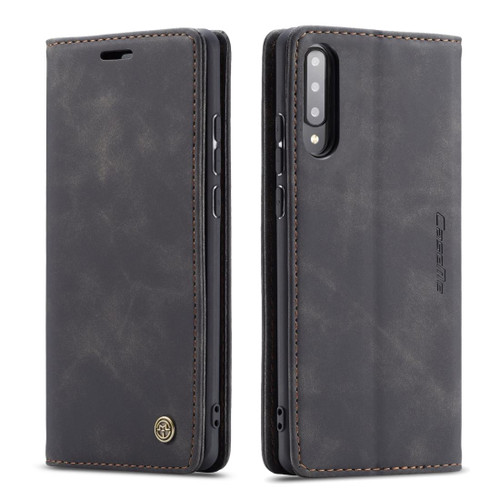For Galaxy A70s CaseMe-013 Multifunctional Horizontal Flip Leather Case with Card Slot & Holder & Wallet(Black)